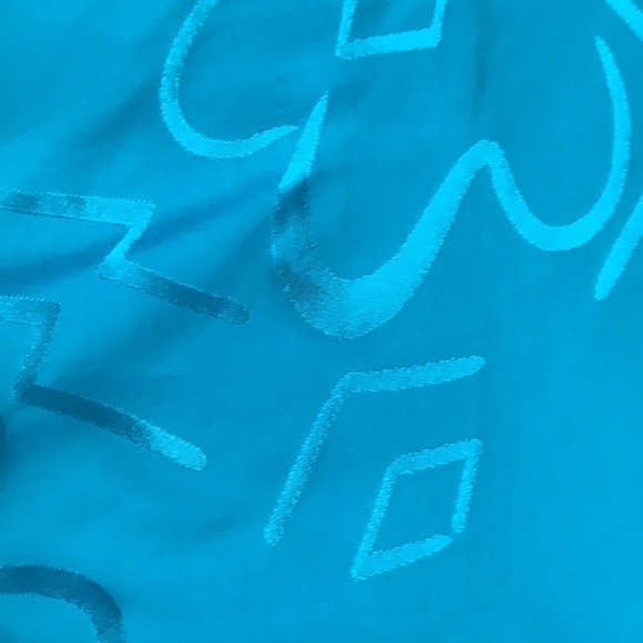 Woman’s Size 6 Vintage 80’s Silk Turquoise Dolman Sleeves Dress - Picture 7 of 12